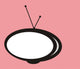 Abstract isolated retro tv graphic Wall Mural