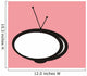 Abstract isolated retro tv graphic Wall Mural
