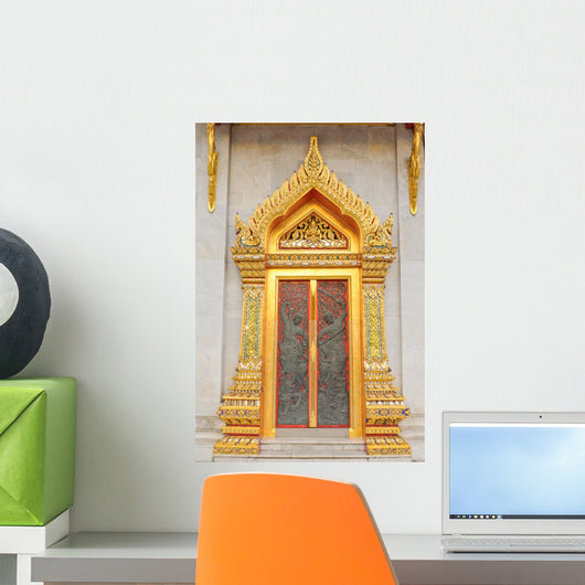 Thai Temple Door with