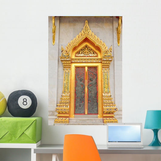 Thai Temple Door with