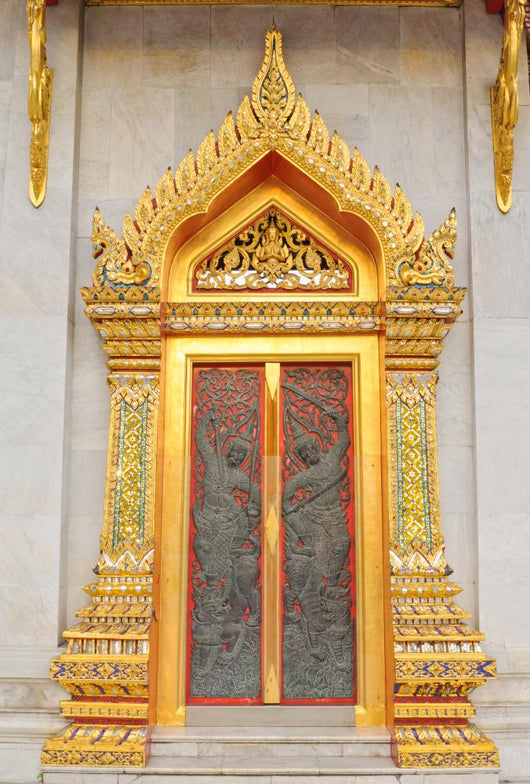 Thai Temple Door with