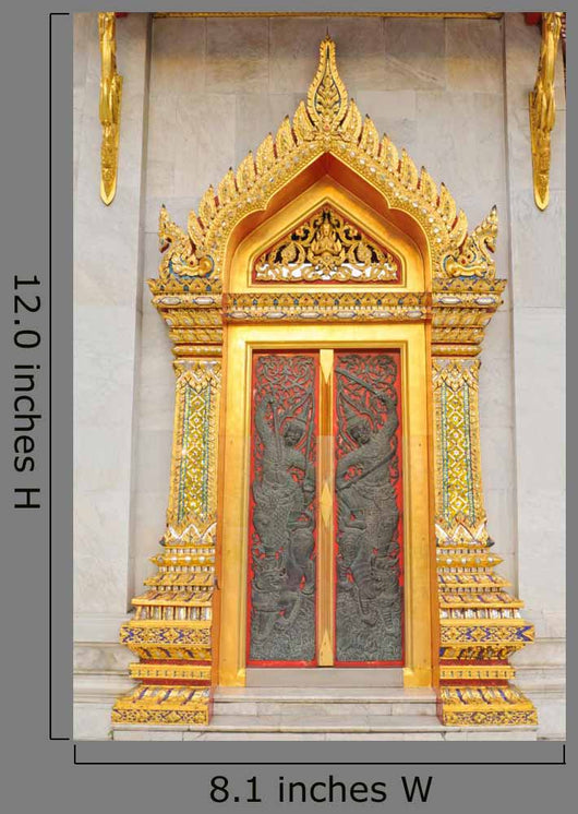 Thai Temple Door with