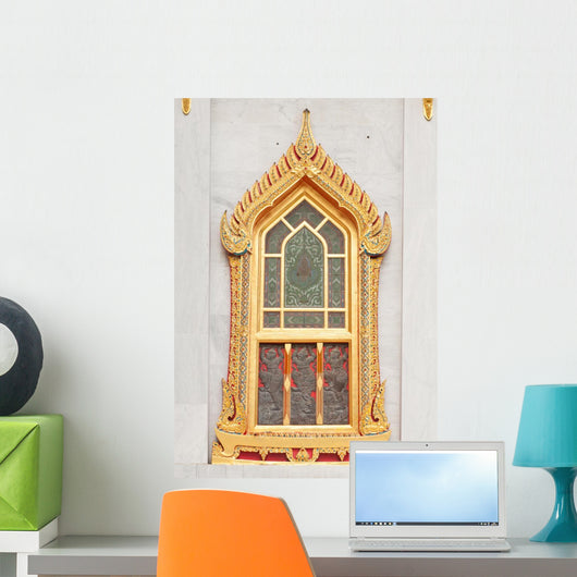 Thai Temple Window with