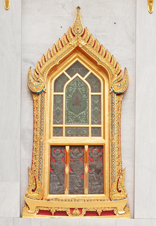 Thai Temple Window with