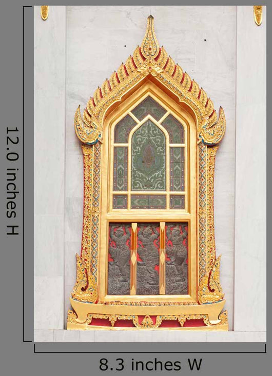 Thai Temple Window with