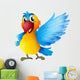 A cheerful parrot Wall Decal