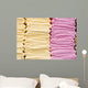 Yellow and Pink Towels Wall Mural