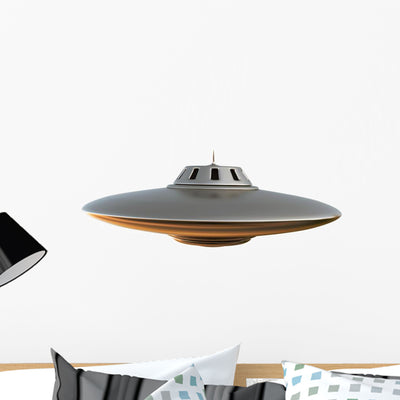 Ufo shown on a wall