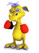 Cute Cartoon Monster Wearing