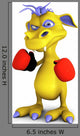 Cute Cartoon Monster Wearing