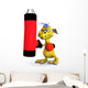 Cute Cartoon Monster Punching