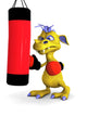 Cute Cartoon Monster Punching