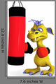 Cute Cartoon Monster Punching