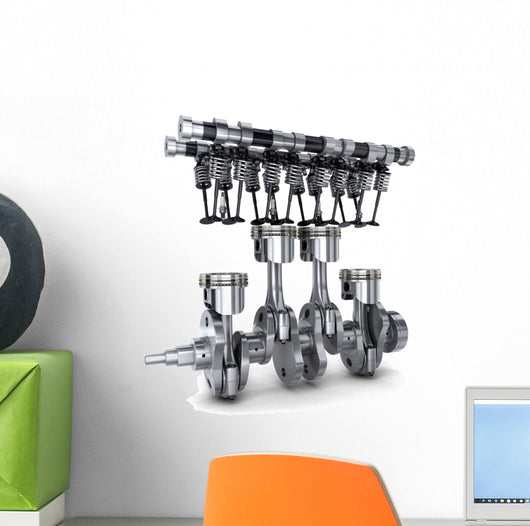 Crankshaft and camshaft Wall Decal