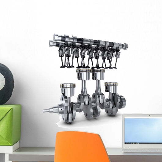 Crankshaft and camshaft Wall Decal
