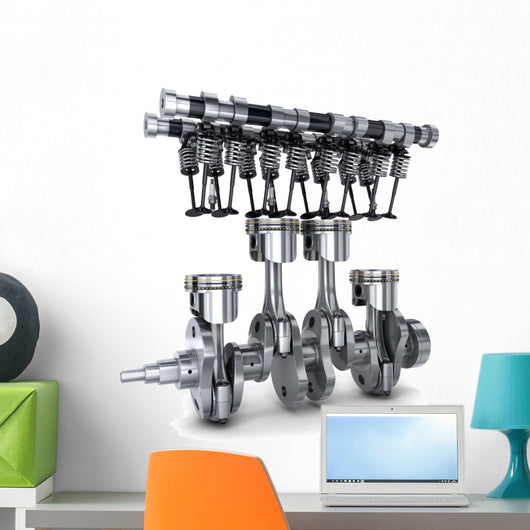 Crankshaft and camshaft Wall Decal