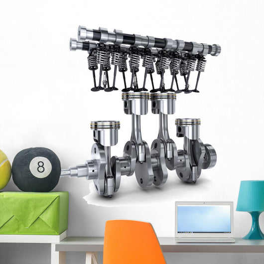 Crankshaft and camshaft Wall Decal