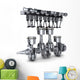 Crankshaft and camshaft Wall Decal