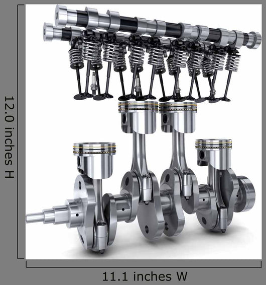 Crankshaft and camshaft Wall Decal