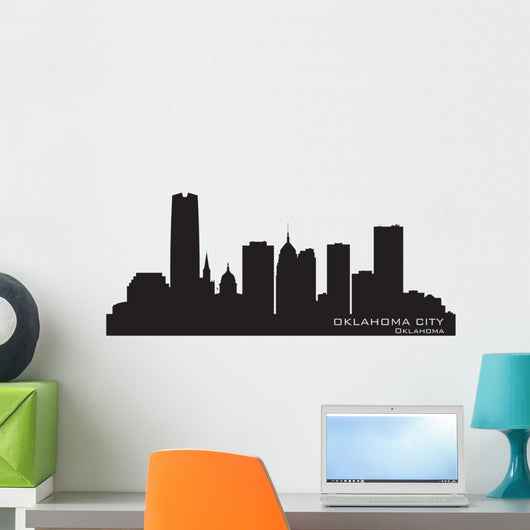 Oklahoma City Skyline Detailed