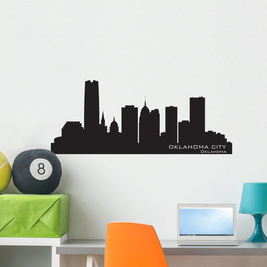 Oklahoma City Skyline Detailed