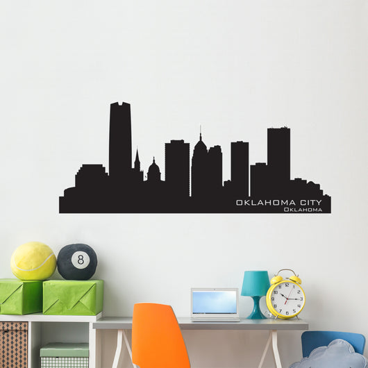Oklahoma City Skyline Detailed