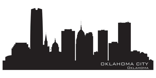 Oklahoma City Skyline Detailed
