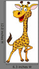 Cute Giraffe Wall Decal