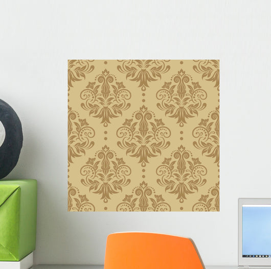 Damask Seamless Vector Pattern Wall Decal