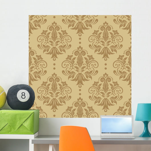 Damask Seamless Vector Pattern Wall Decal