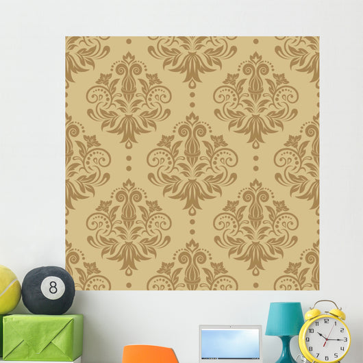Damask Seamless Vector Pattern Wall Decal