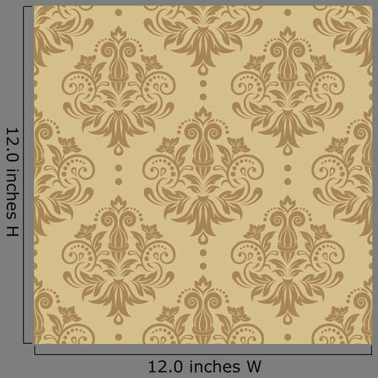 Damask Seamless Vector Pattern Wall Decal