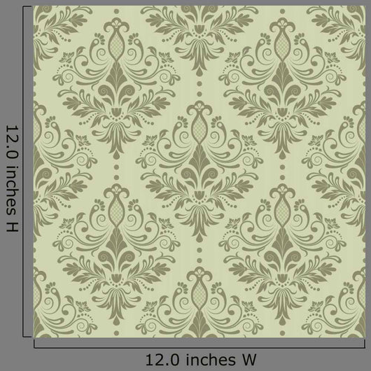 Seamless Light Damask Pattern Wall Decal