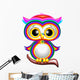 Rainbow Baby Owl Cartoon Gufo Cucciolo Arcobaleno-Vector Wall Decal