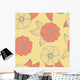 Seamless Tropical Floral Pattern Wall Decal
