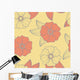 Seamless Tropical Floral Pattern Wall Decal