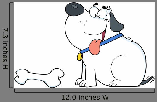 Happy White Fat Dog