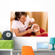 young woman in beauty salon, beauty mask Wall Mural