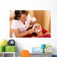 young woman in beauty salon, beauty mask Wall Mural
