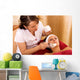 young woman in beauty salon, beauty mask Wall Mural