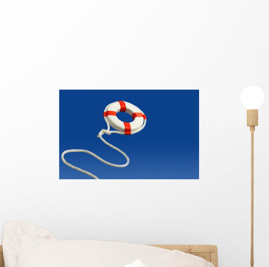 Flying Life Preserver for Help Wall Mural