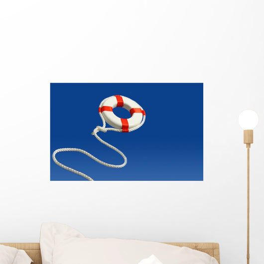 Flying Life Preserver for Help Wall Mural