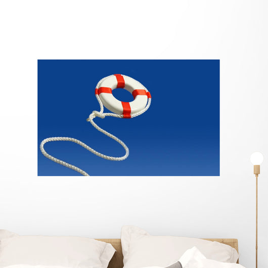 Flying Life Preserver for Help Wall Mural