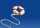 Flying Life Preserver for Help Wall Mural