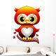 Baby Owl Love Owl Cartoon Puppy Hearts and Love-Vector Wall Decal