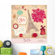 Postcard Paris Symbols