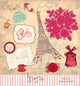 Postcard Paris Symbols