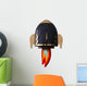 Blue Rocket Spaceship Wall Decal