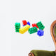 Colored Lego Bricks Wall Decal