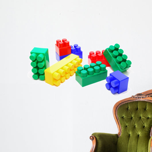 Colored Lego Bricks Wall Decal